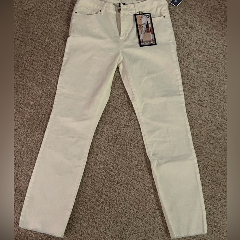 White Skinny Ankle Jean